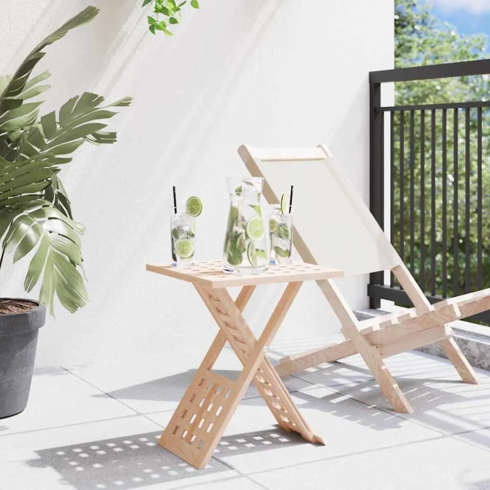 vidaXL Salontafel Bruin 33 x 33 x 40,5 cm Massief Notenhout, foto 4
