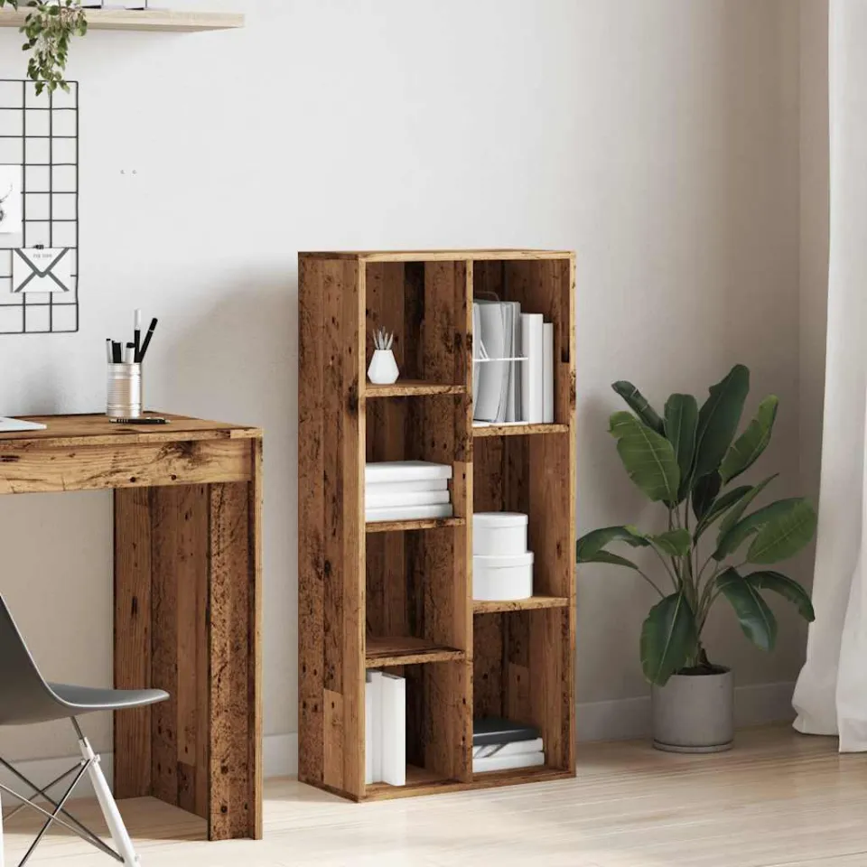 vidaXL Boekenkast 50x25x104 cm oud houtkleurig bruin, foto 2