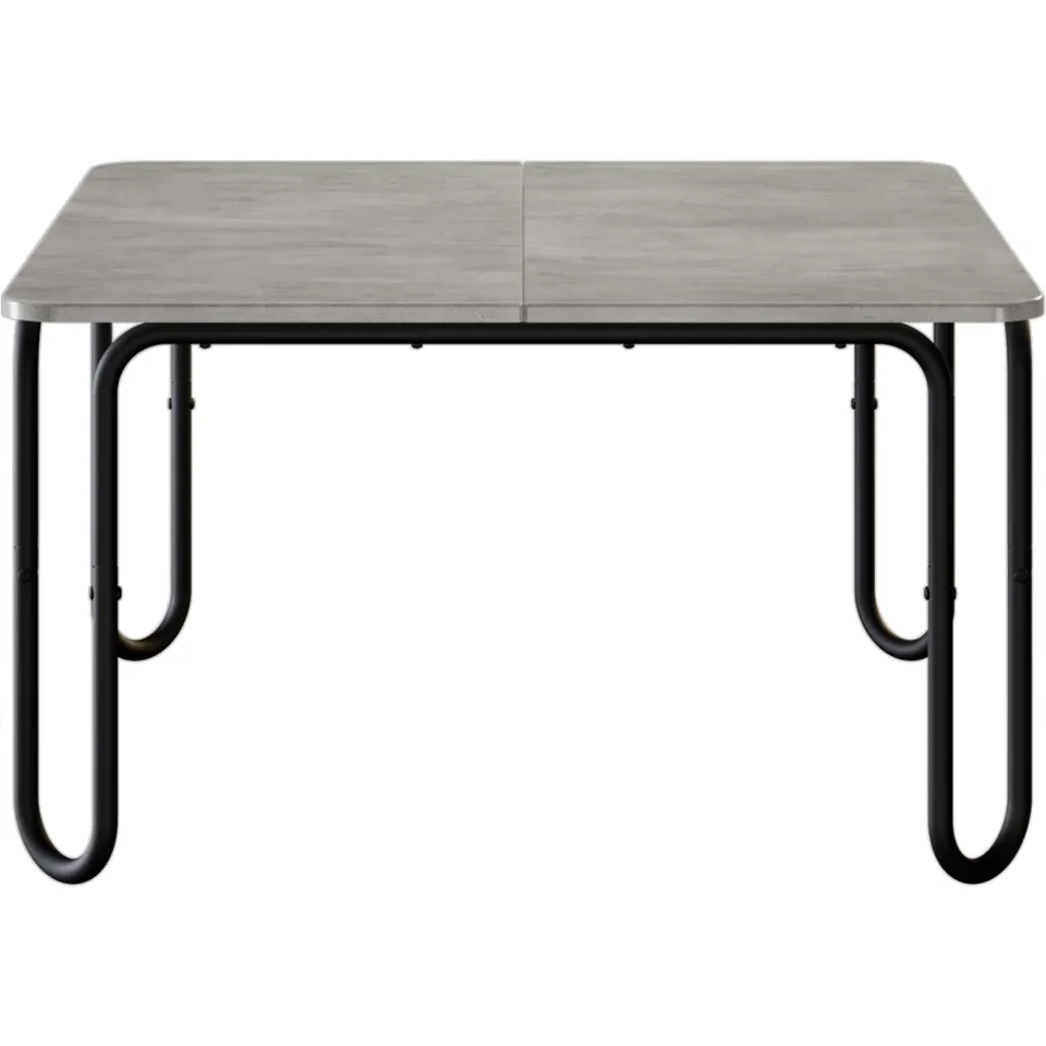 vidaXL Salontafel Betongrijs 79,5 x 79,5 x 45 cm Bewerkt hout