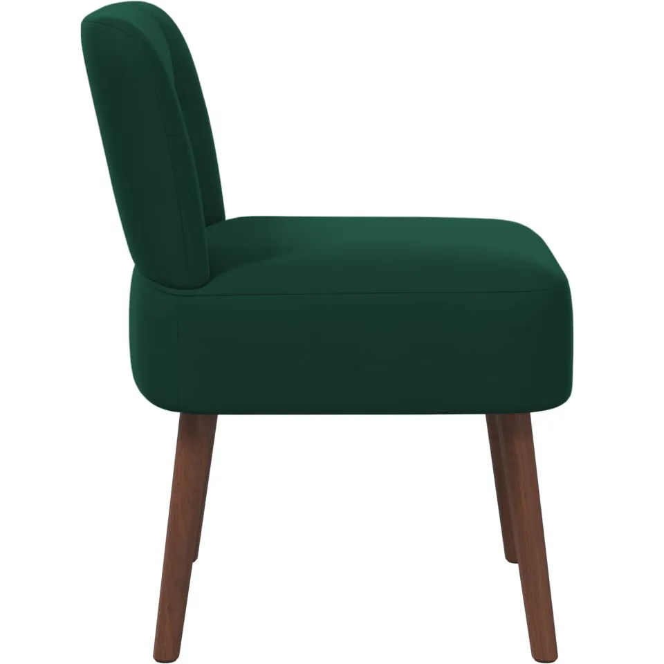 vidaXL Slipper Stoel Donkergroen fluweel groen, foto 4