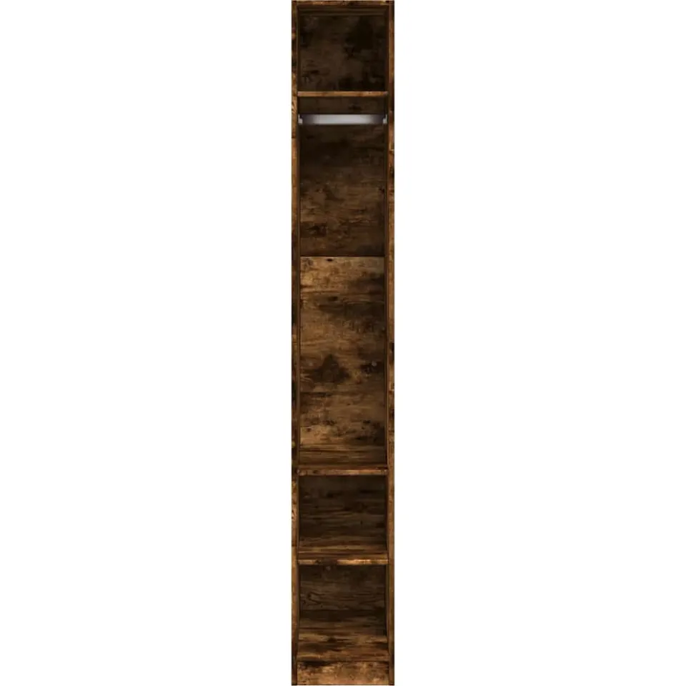 vidaXL Kledingkast 30x50x200 cm bewerkt hout gerookt eikenkleurig