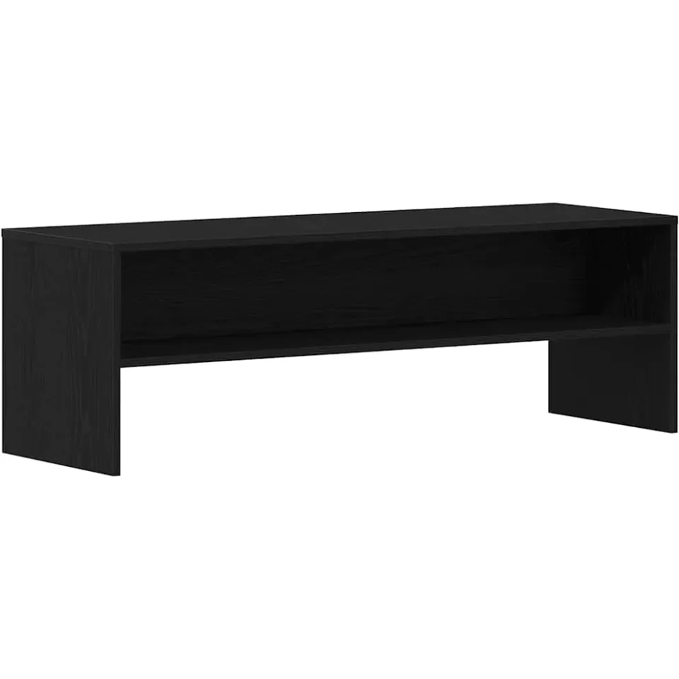vidaXL TV-meubel 120x40x40 cm spaanplaat zwart eikenkleurig
