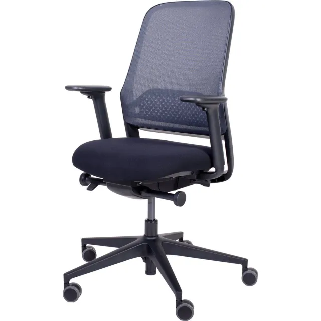 Wilkhahn FIRMSEATS Office Pro Ergonomische Bureaustoel | 4D Armleggers - Verstelbare zitdiepte & lendensteun - Geschikt voor alle vloeren Zwart