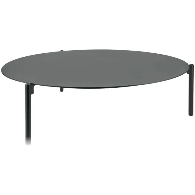 Vega Bijzettafel voor buiten Naira groot; 103x28.5 cm (ØxH); Tafelblad antraciet, frame antraciet; rond