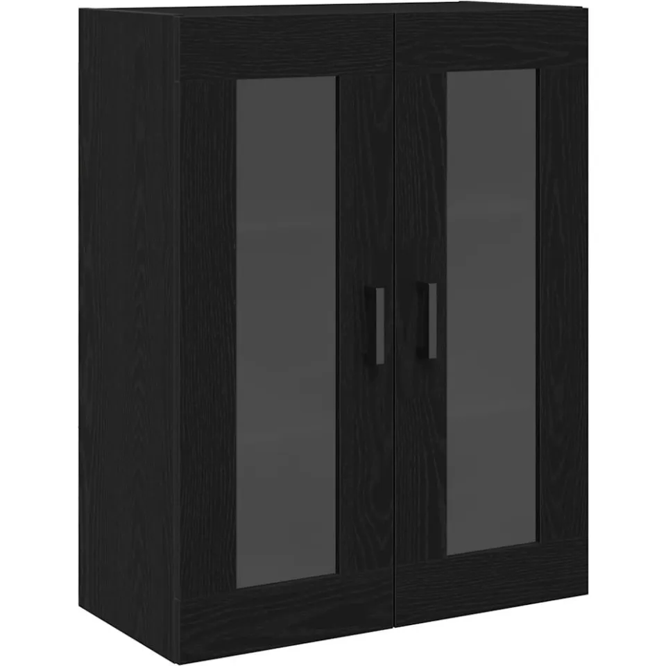 vidaXL Wandkast Zwart Eiken 69,5 x 34 x 90 cm Bewerkt hout, foto 3