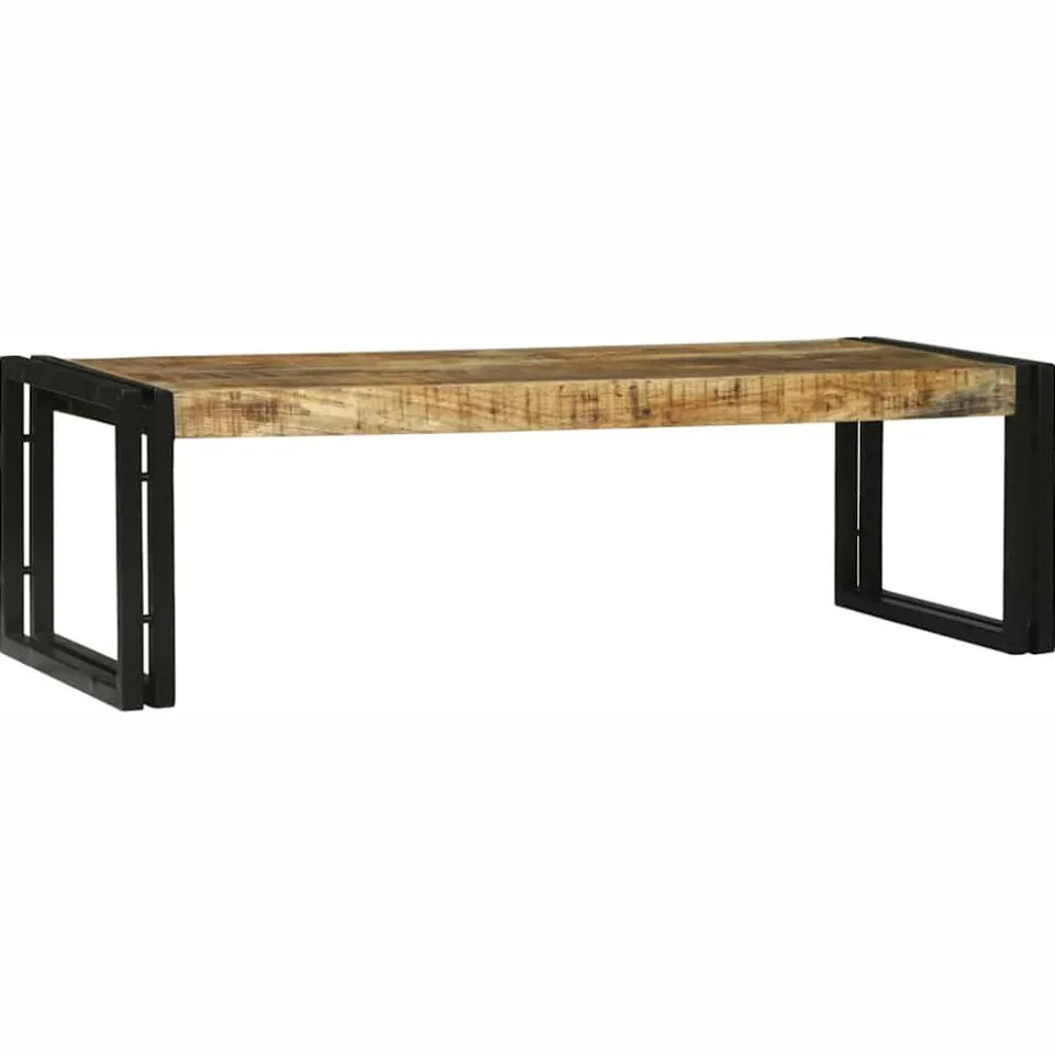 vidaXL Salontafel 2 st Bruin 48 x 40 x 40 cm Massief Mango Hout, foto 2