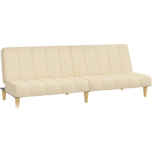 GranMaison Slaapbank - Uitklapbaar - Slaapstoel - Logeerbed - Zetelbed - Slaapfauteuil - Vouwbed - 2 persoons - Zeer comfortabel - Crème