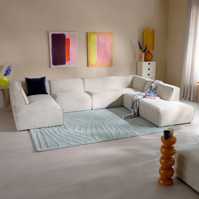 NOUS Living hoekbank Newton hoek rechts - beige, foto 2