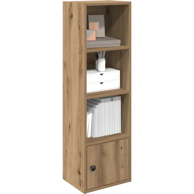 vidaXL Boekenkast 31x24x102 cm bewerkt hout artisanaal eikenkleurig Bruin