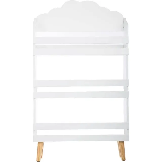 Thuys Kinderboekenkast – Boekrek Kinderkamer – Kinderboekenrek – 58cm x 17cm x 100cm Wit