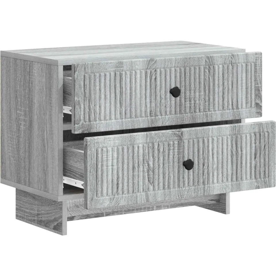 vidaXL Nachtkastje Grijs sonoma 62 x 34,5 x 47,5 cm Bewerkt hout, foto 3