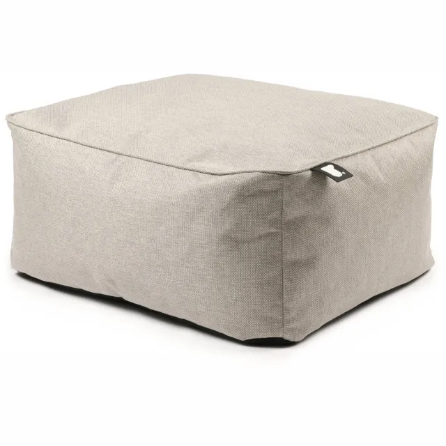 Extreme Lounging b-stool - ruime poef - binnen & buiten - uv- en waterbestendig - 35x65x80cm - ecru Beige