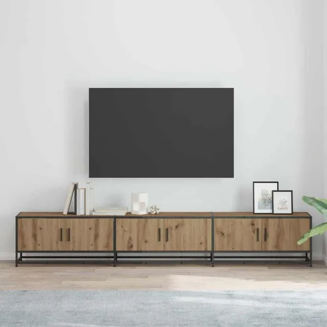 vidaXL TV Eenheden 240 x 35 x 41 cm Artisan Eiken, foto 2