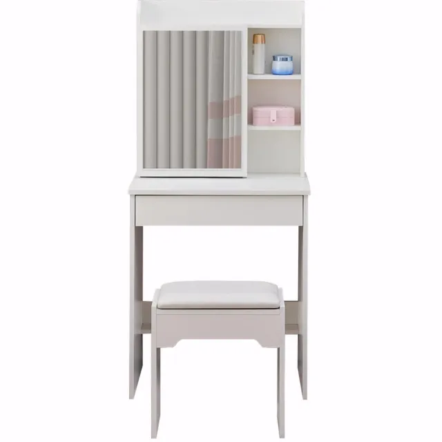 JMZR® Make Up Tafel met Spiegel - Kaptafel voor Meisjes - Hollywood Spiegel met Verlichting Wit