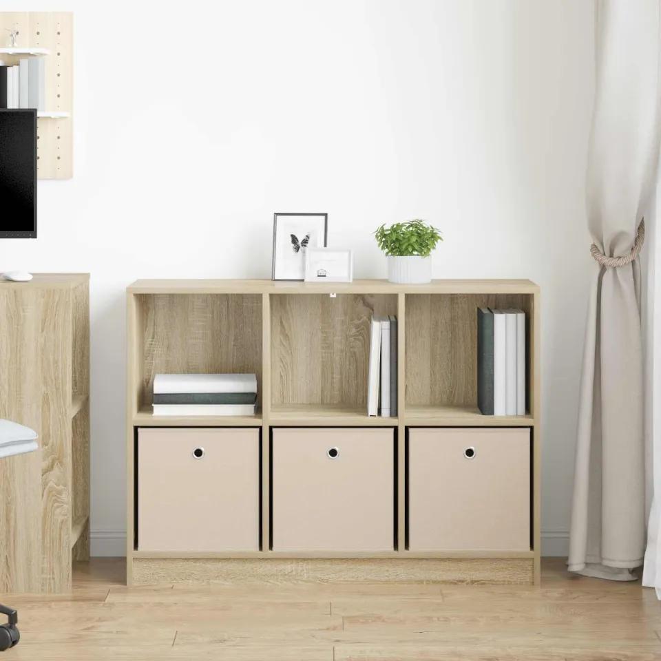 vidaXL Dressoir Sonoma Eiken 102 x 32 x 73,5 cm, foto 4