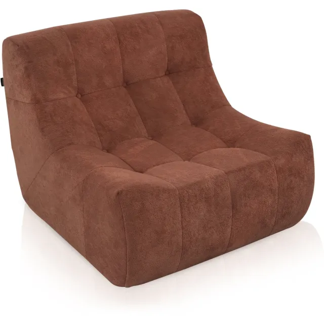 Popsofa Fauteuil Rave Terracotta