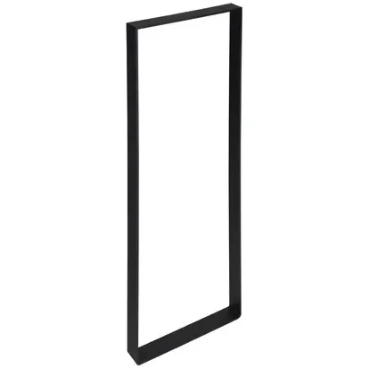 Duraline Tafelpoot Plat Staal Mat Zwart 4x30x80cm
