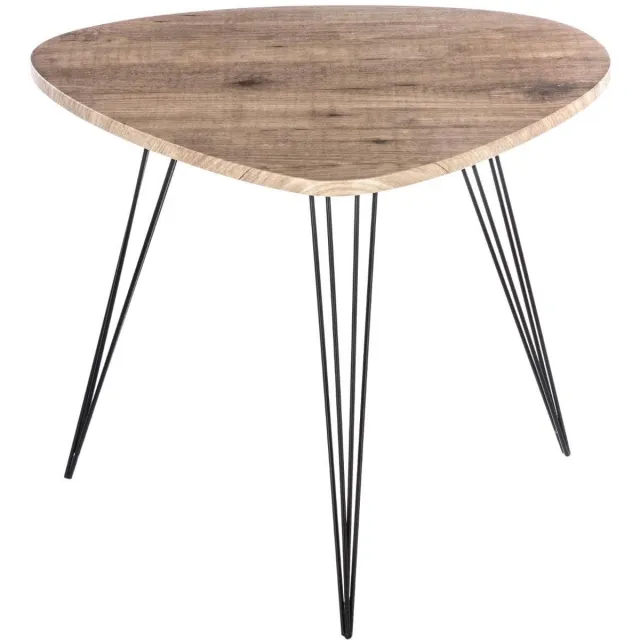 Atmosphera Créateur d'intérieur® Bijzettafel van hout en metaal NEILE Marron