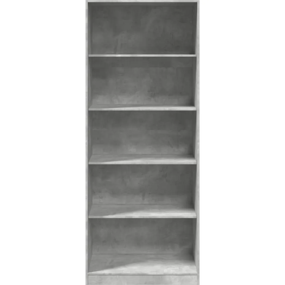 vidaXL Kledingkast 80x50x200 cm bewerkt hout betongrijs grijs