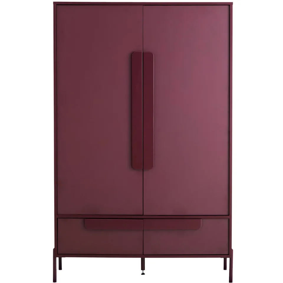NOUS Living kledingkast Malta burgundy, foto 6