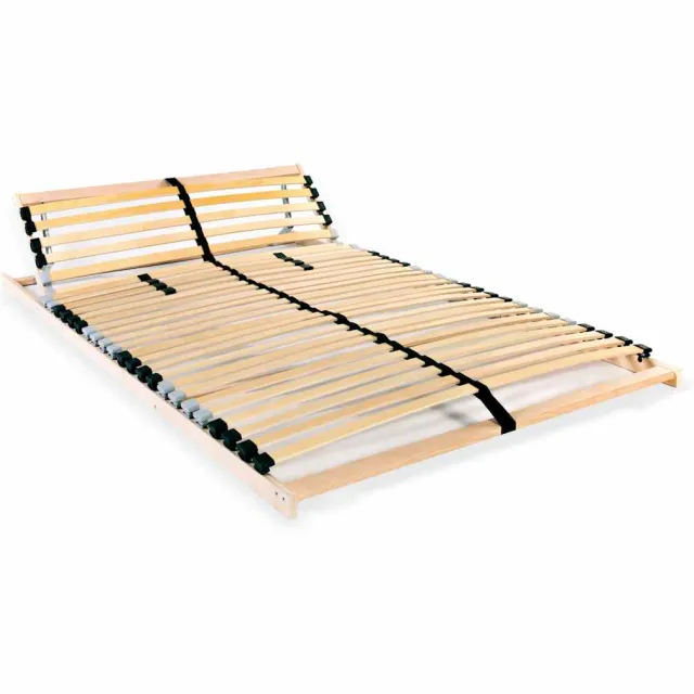 vidaXL Lattenbodem met 28 latten 7 zones 140x200 cm bruin