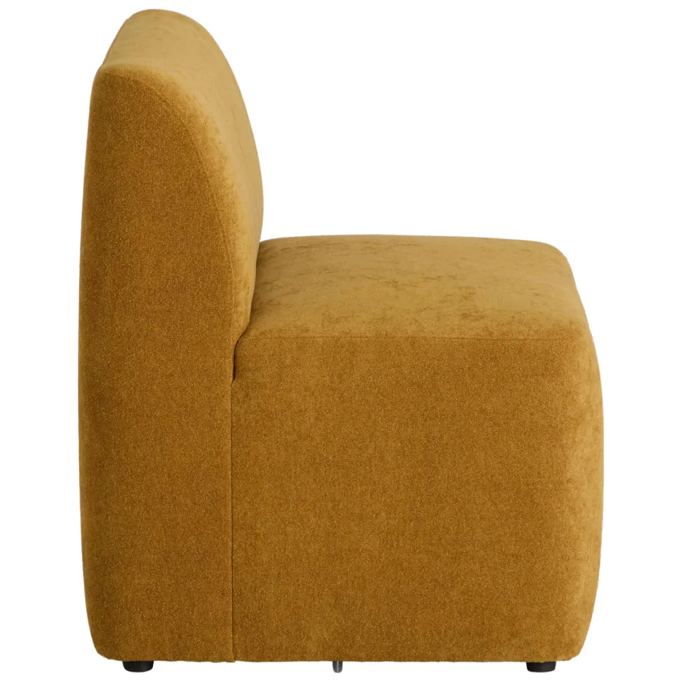 NOUS Living Rhea 1-zits element eetkamerbank geel, foto 4