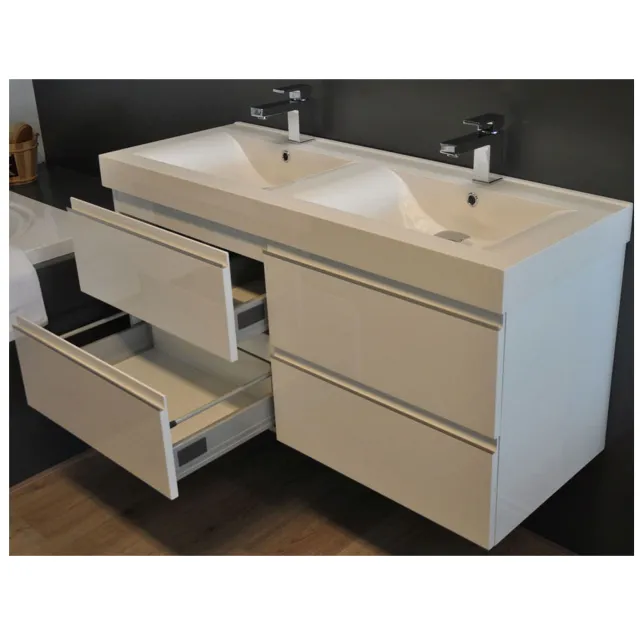 Wiesbaden Sigid badkamermeubelset hoogglans wit 120 cm