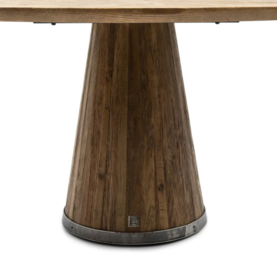 Rivièra Maison Ronde Eettafel 'Siroko Beach' Gerecycled Eikenhout, 160cm, foto 3