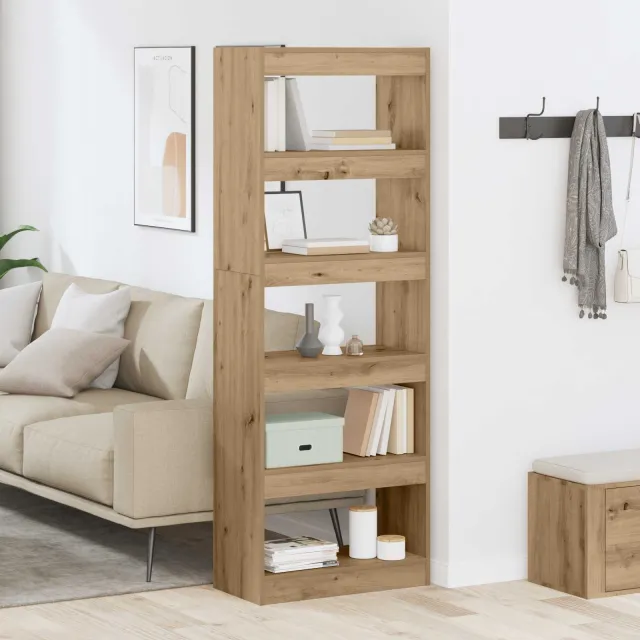 vidaXL Boekenkast 5-laags 60 x 30 x 166 cm Bewerkt hout bruin, foto 2