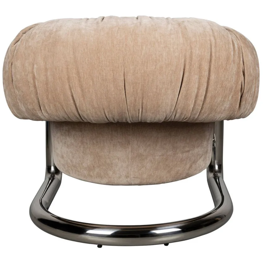 Dutchbone Marly Fauteuil Bruin/Chroom, foto 4