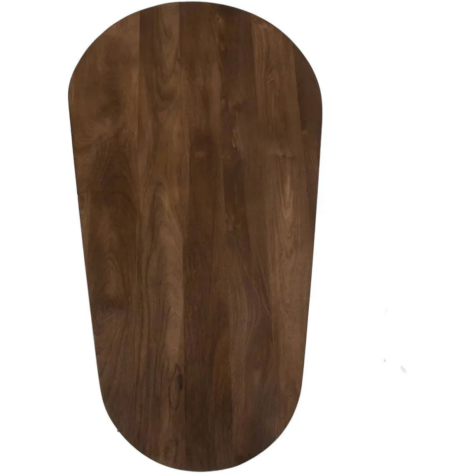 Giga Meubel Salontafel Femke Organisch - Mangohout - Bruin - 120x65x35cm, foto 4