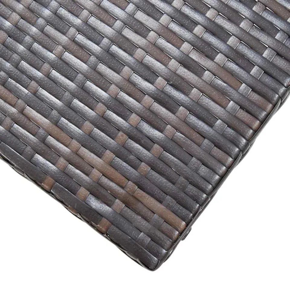 vidaXL Kruk inklapbaar poly rattan bruin, foto 4