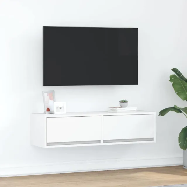 vidaXL TV-kast 100 x 31 x 25,5 cm Wit Bewerkt hout, foto 2