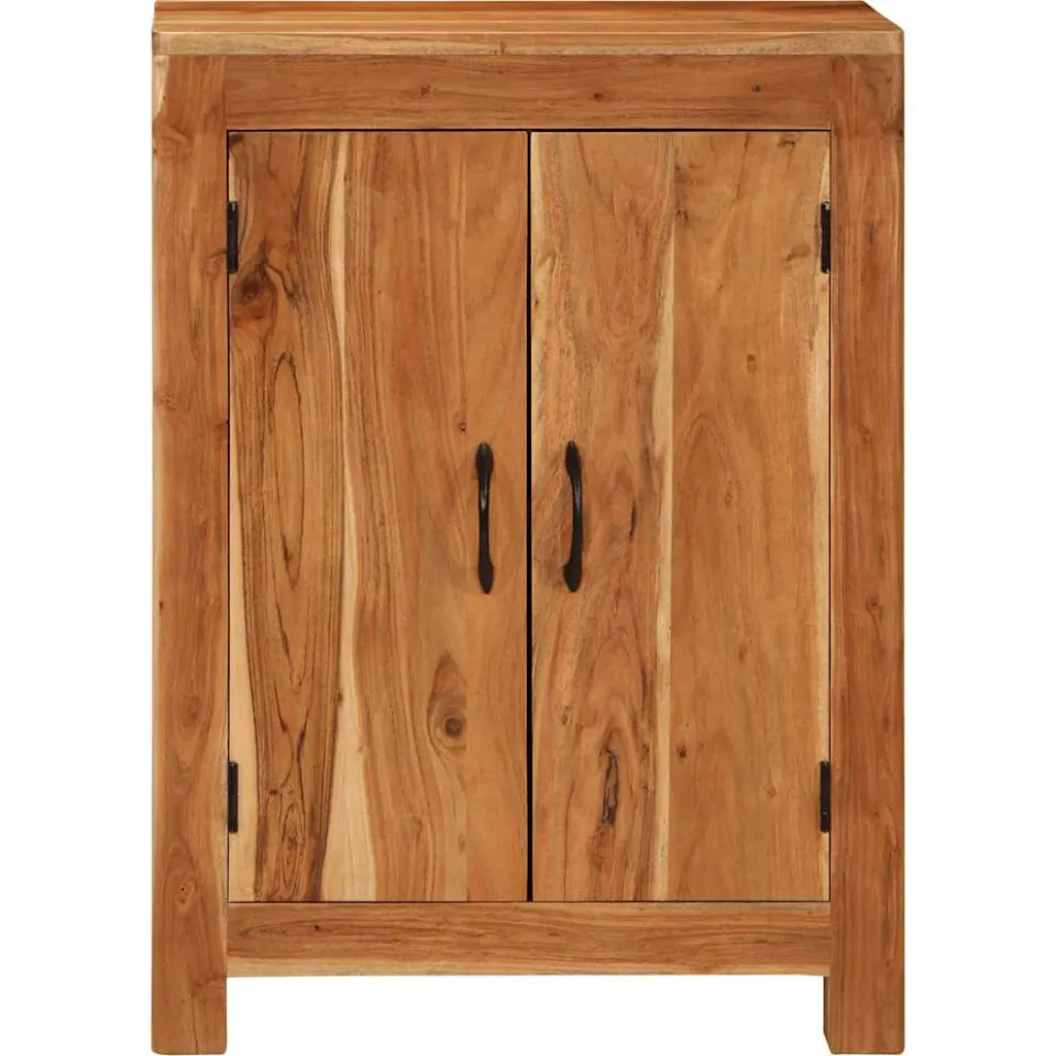 vidaXL Dressoir 55x35x75 cm massief acaciahout bruin, foto 2