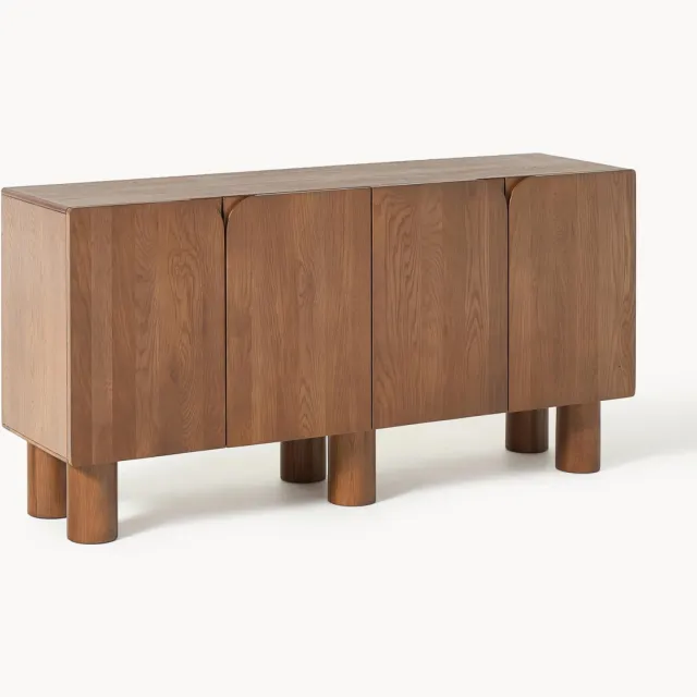 Westwing Collection Dressoir Cadi van eikenhout Bruin