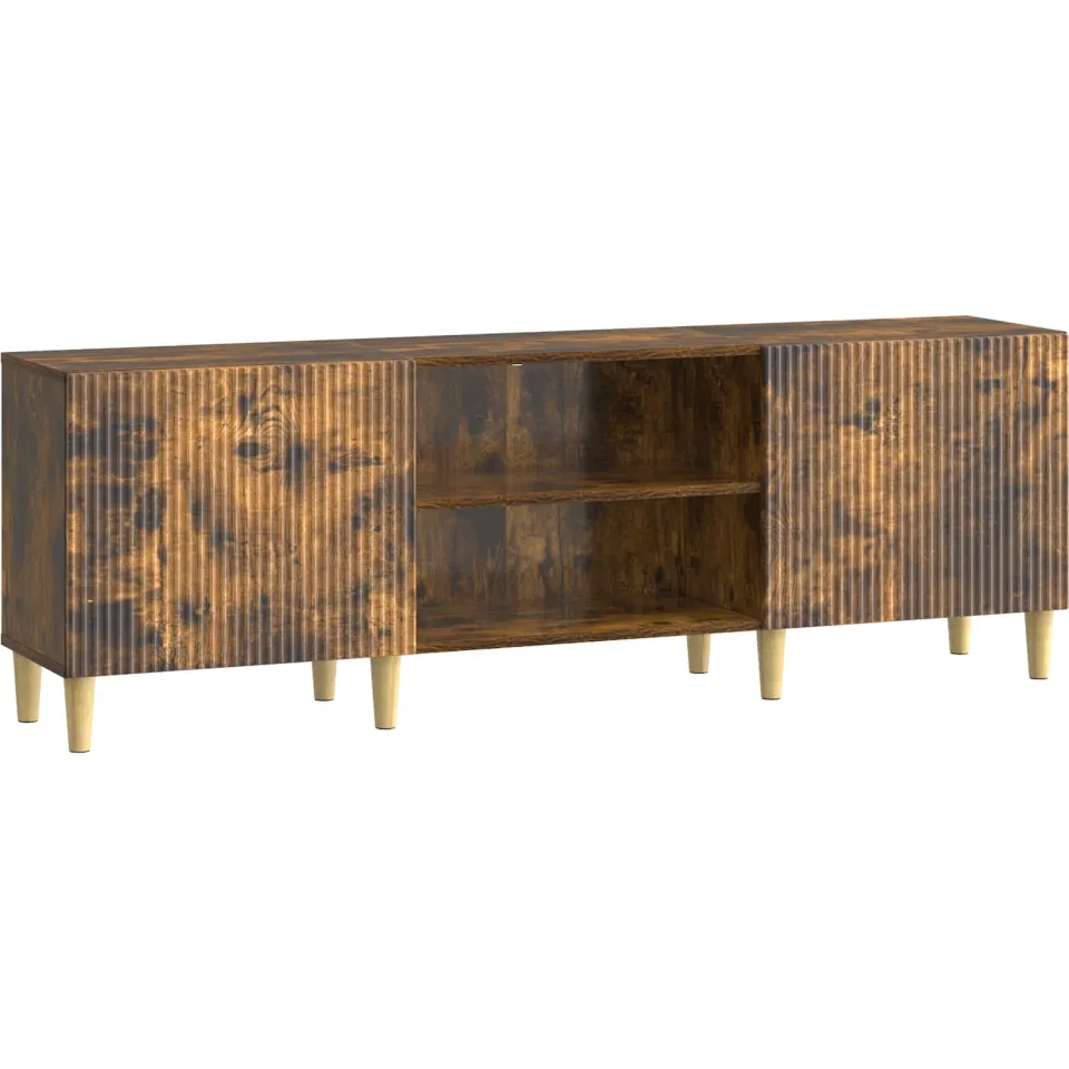 vidaXL TV-kast Gerookt eiken 150 x 31 x 50 cm Bewerkt hout Bruin