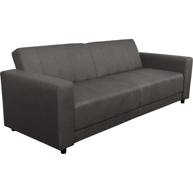 Notio Living Allie II-Slaapbank - 3-Zits - Bruin Stof