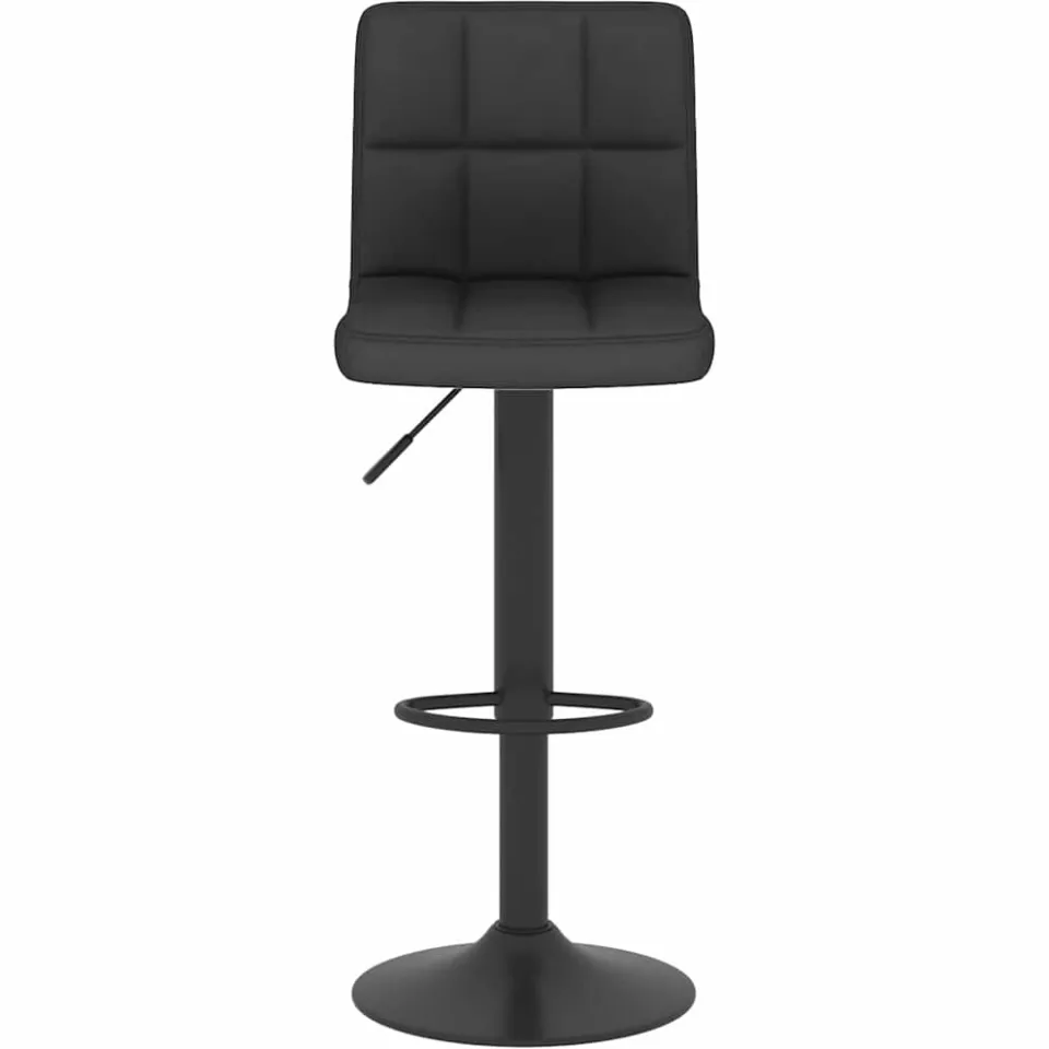 vidaXL Barkruk stof zwart