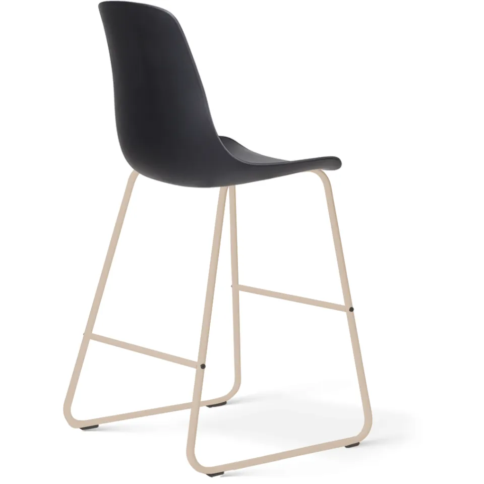 Nolon Nino-Pip barkruk zwart - beige onderstel - 65 cm, foto 3