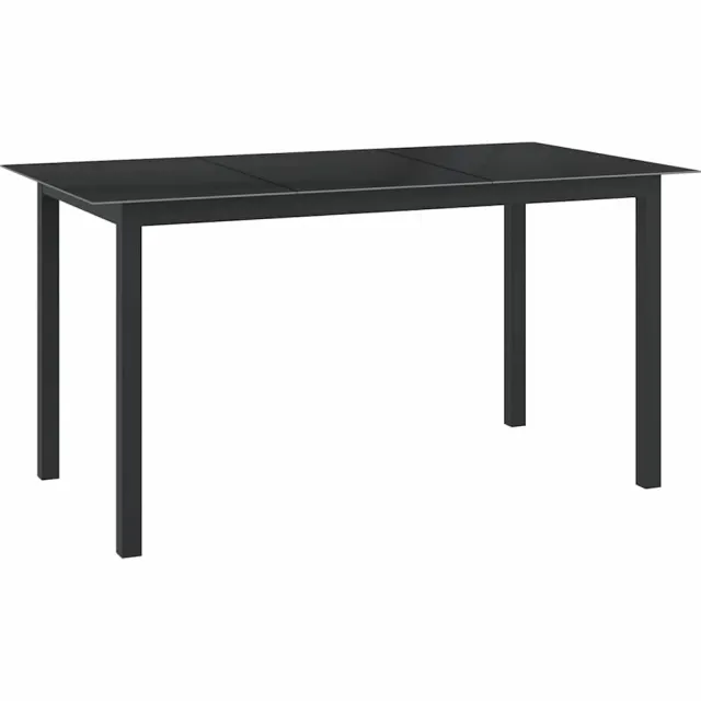 vidaXL 7-delige Tuinset aluminium zwart, foto 4