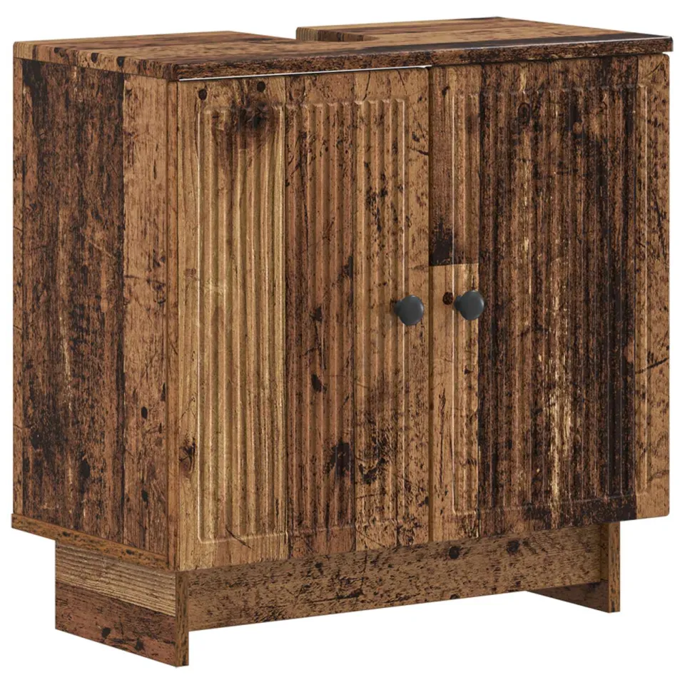 vidaXL Badkamer wastafelkast EDE Oud hout 59,5 x 31,5 x 59 cm bruin, foto 3
