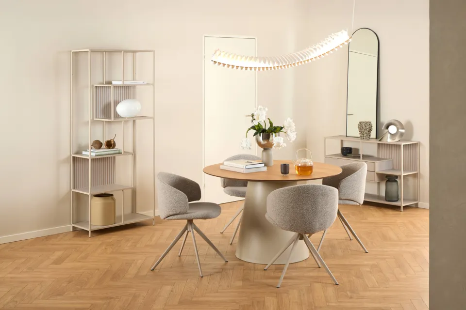 Wehkamp Home Elin eetkamerstoel beige, foto 3