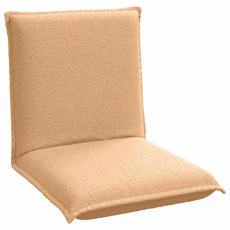 vidaXL Verstelbare vlo stoelen Beige Schapenstof, foto 4