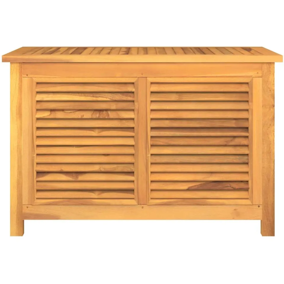vidaXL Tuinbox met zak 90x50x58 cm massief teakhout Bruin