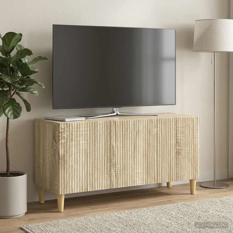 vidaXL TV-kast 99 x 34,5 x 50 cm Sonoma Eiken Bewerkt hout, foto 4