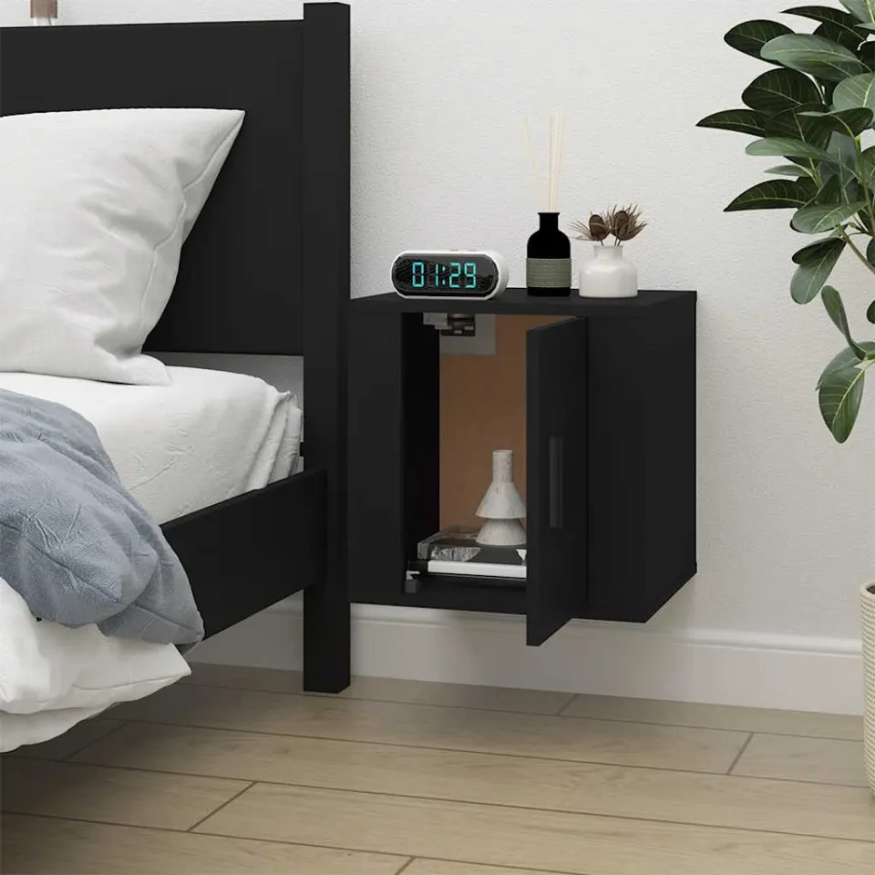 vidaXL Tv-wandmeubel 40x34,5x40 cm zwart, foto 4