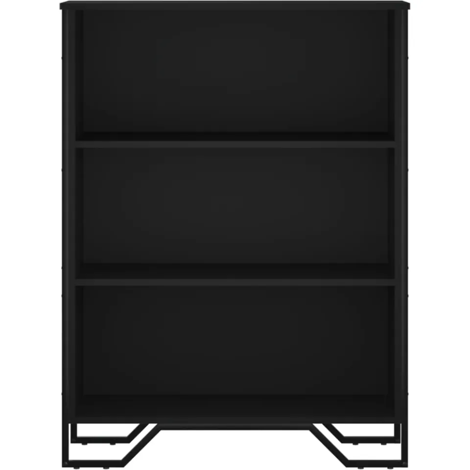 vidaXL Boekenkast 80x31x106 cm bewerkt hout zwart, foto 4