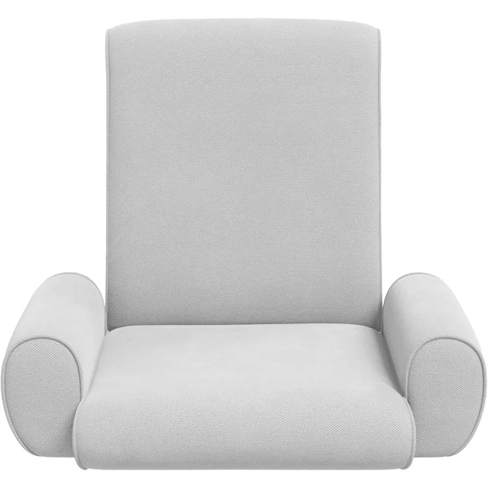 vidaXL Verstelbare vlo stoelen Lichtgrijs Grove Fluweel, foto 4