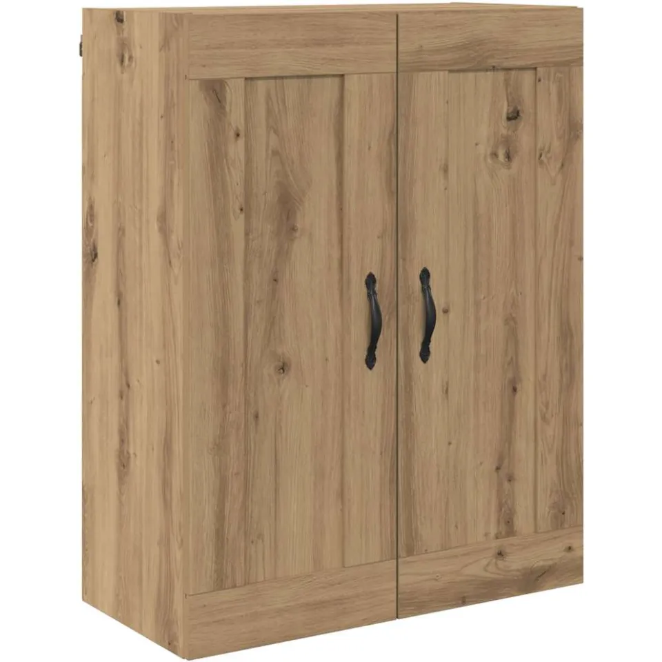 vidaXL Wandkast Artisan Eiken 69,5 x 34 x 90 cm Bewerkt hout, foto 3