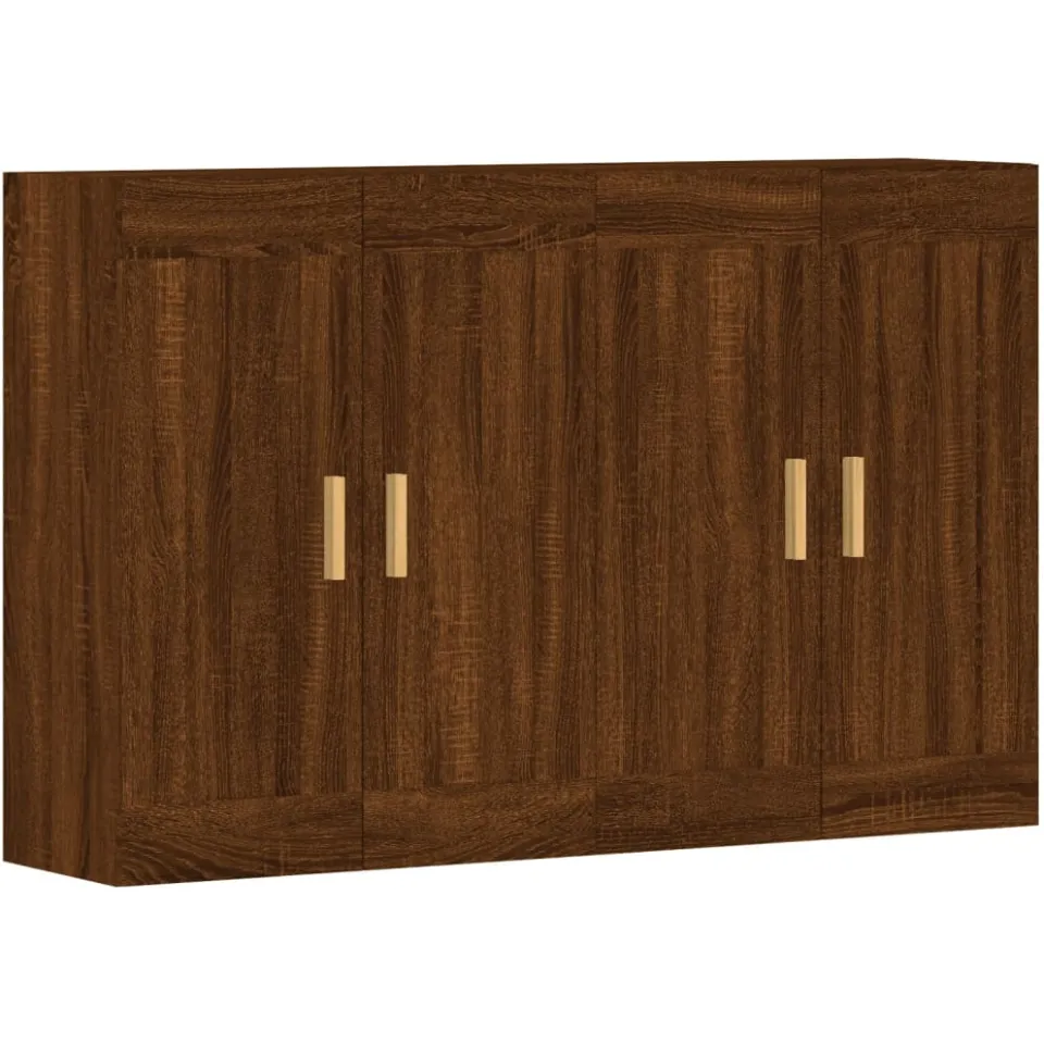vidaXL Hangkasten 2 st bewerkt hout bruin eikenkleur, foto 3
